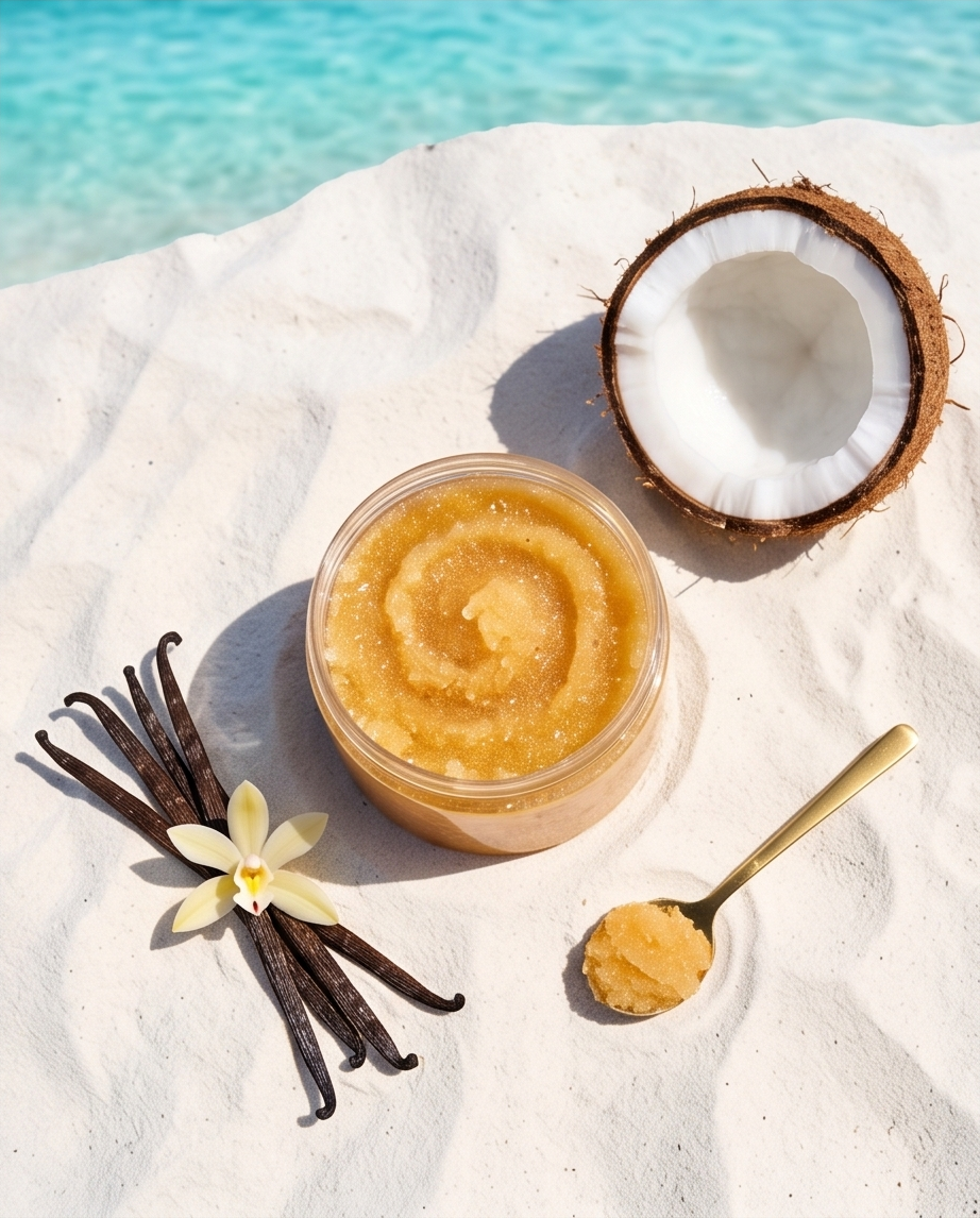 Vanilla Coconut - Sugar Scrub with Shimmer